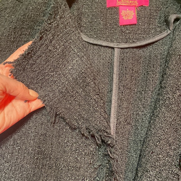 Catherine Malandrino Tweed Fitted Jacket sz 2 - Picture 3 of 7